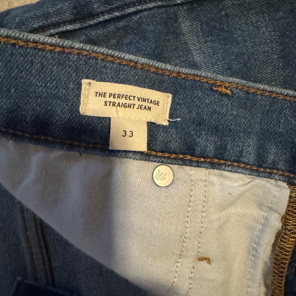 Madewell perfect vintage straight jeans